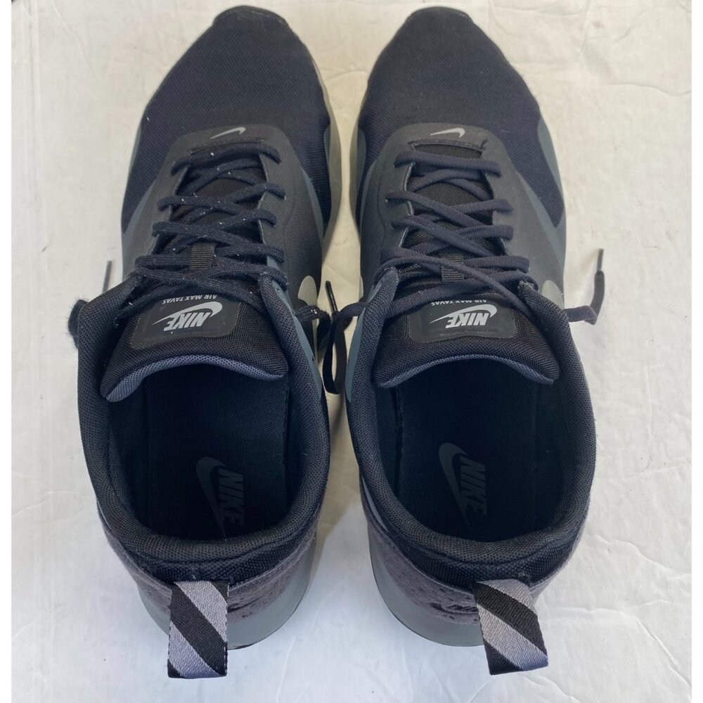 Nike Air Max Tavas Mens Black Gray Running Trainin Sneakers 705149-001 Size 14